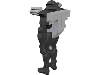 Dark Forces Power Armor 3D Model preview