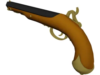 Pistol Dueling 3D Model preview