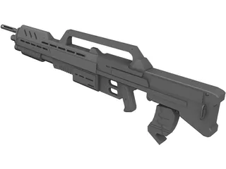 Morita Assault Rifle 3D Model preview