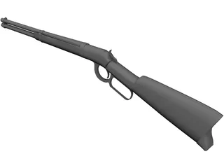 Winchester Rifle 3D Model preview