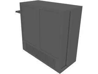 Computer Mini-Tower Case 3D Model preview