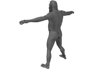 Neanderthal Man 3D Model preview