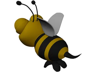 Bee Cartoon 3D Model preview