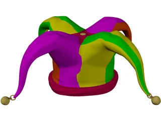 Jester Cap 3D Model preview