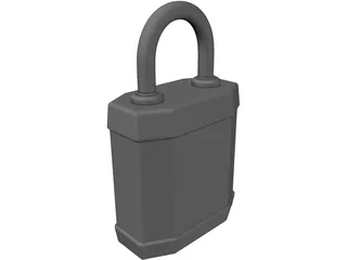 Padlock 3D Model preview