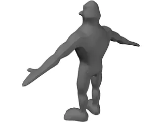 Penguin Hero 3D Model preview