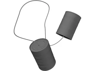 Tin Cans 3D Model preview