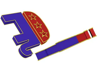 U.S. Political Symbols 3D Model preview