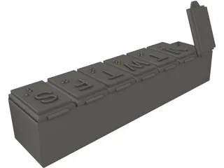 Pill Box 3D Model preview