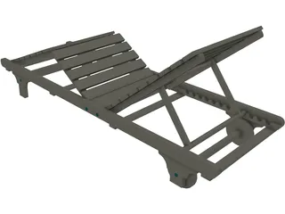 Chair Wood 3D Model preview