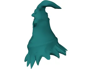 Ghost Head 3D Model preview