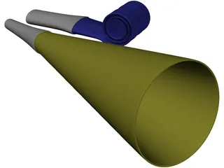Party Blowers 3D Model preview