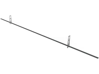 Messina Bridge 3D Model preview