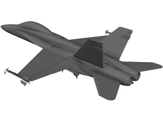 F/A-18C Super Hornet 3D Model preview