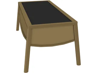 Garden Table 3D Model preview