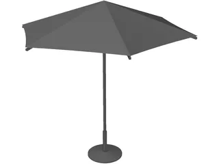 Umbrella Garden 3D Model preview