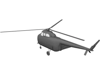 Sikorsky H-19 Chickasaw 3D Model preview
