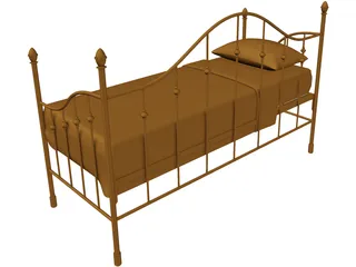 Bed Iron 3D Model preview
