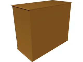 Entertainment Center 3D Model preview