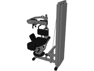 Fitness Bench 3D Model preview