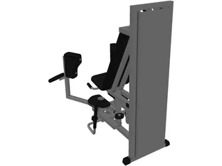 Fitness Bench 3D Model preview