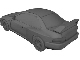 Subaru Impreza WRX (2000) 3D Model preview