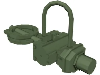 Butterfly Valve 6inch 3D Model preview