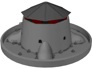 Murney Tower 3D Model preview