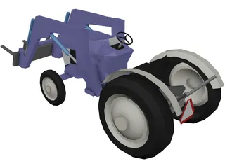 Tractor Farm 3D Model preview