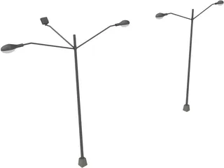 Street Lights 3D Model preview