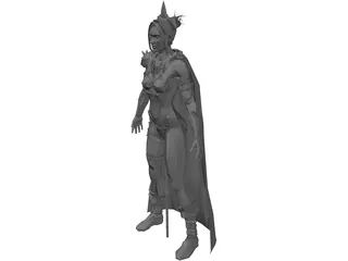 Werner Girl 3D Model preview