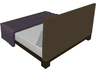 Bed Double 3D Model preview
