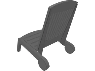 Swimming Pool Chair 3D Model preview