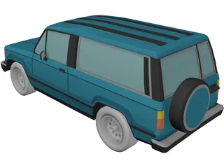 Isuzu Trooper (1986) 3D Model preview