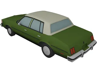 Oldsmobile Cutlass Sedan (1985) 3D Model preview