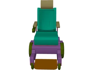 Pronto Wheelchair 3D Model preview