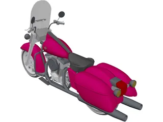 Harley-Davidson Glide 3D Model preview