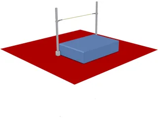 High Jump 3D Model preview