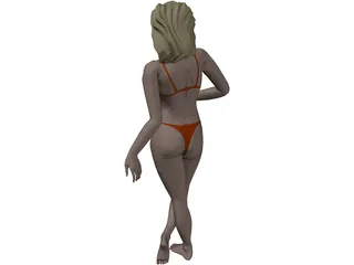 Lady 3D Model preview