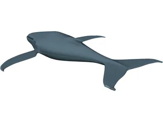 Whale Funny 3D Model preview