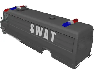 SWAT Truck 3D Model preview