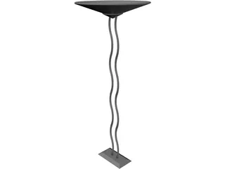 Lamp Floor Wave 3D Model preview