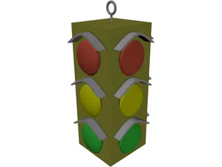 Stop Light 3D Model preview
