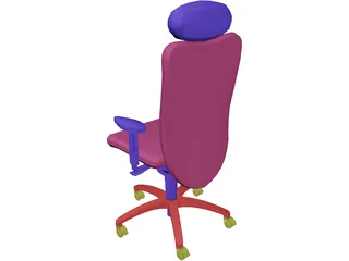 Chair Arms Headrest 3D Model preview