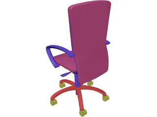 Chair Arms Hiback 3D Model preview
