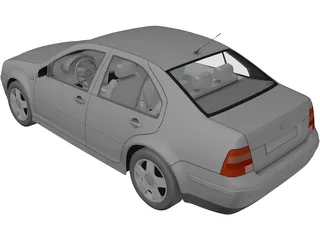 Volkswagen Bora 3D Model preview