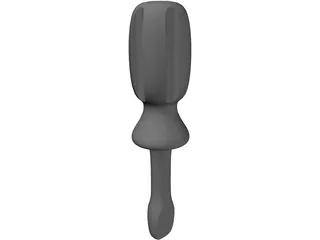 Toy Screwdriver 3D Model preview