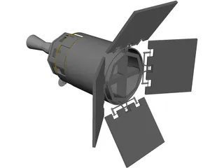 Defense Satellite (DSP) 3D Model preview