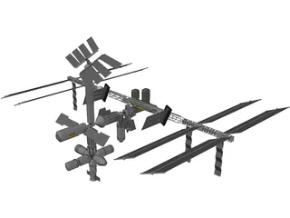 International Space Station 3D Model preview
