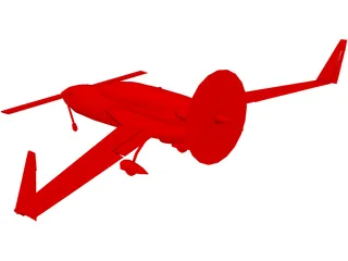Rutan VariEze 3D Model preview